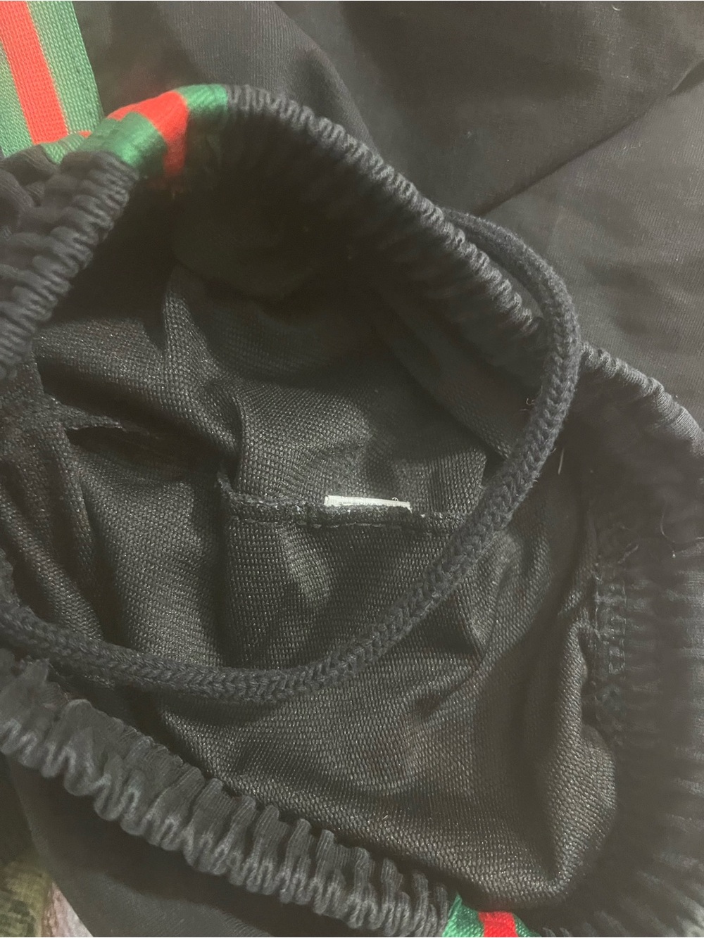 Gucci Black Sweatpants with Green-Red Web Stripe - Picture 3 of 7